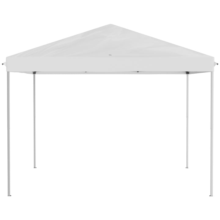 Foldetelt, foldetelt med sidevægge inklusive bæretaske, havepavillon, metal, oxford-stof, 3 x 3 m, cremehvid