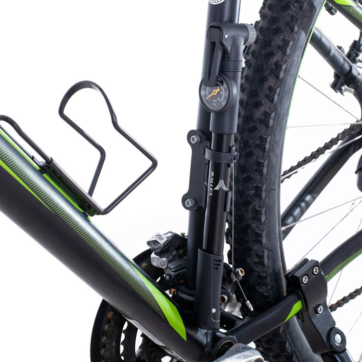 L-BRNO Cykelpumpe med manometer cykelhåndtag håndpumpe