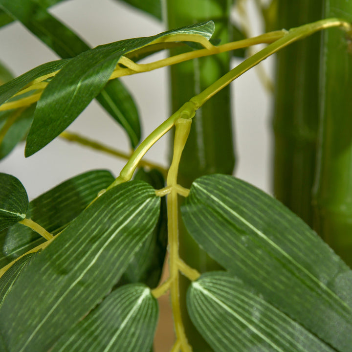 Stor kunstig bambus, 160 cm, kunstig plante, kunstige plastikplanter i en potte, falsk plante der ser ægte ud, til stue, soveværelse, kontor, have, moderne dekoration, gave
