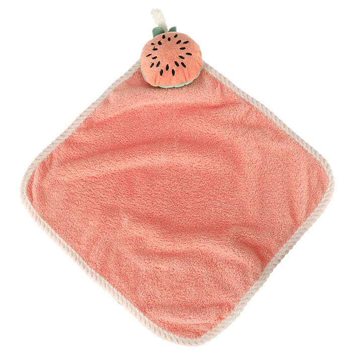 Børnehåndklæde til børnehaveklasse 30x30 cm lyserød vandmelon