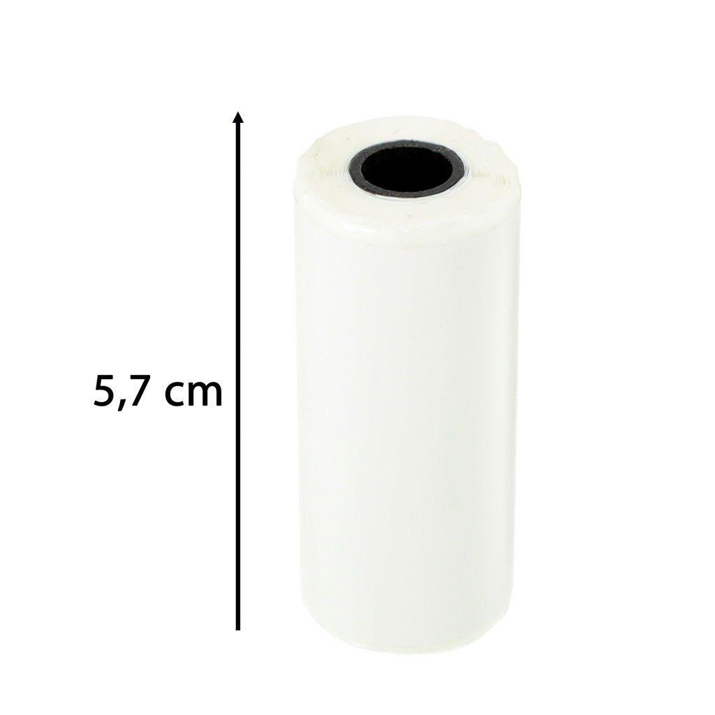 Ruller med termisk selvklæbende papirindsats til miniprinter 5,7 cm x 4,5 m 5 stk.
