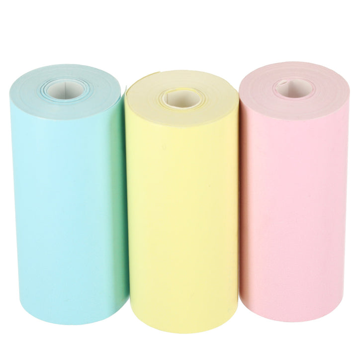 Papirruller termisk patron til miniprinter 5,7 cm x 3 m 3 stk. farverig