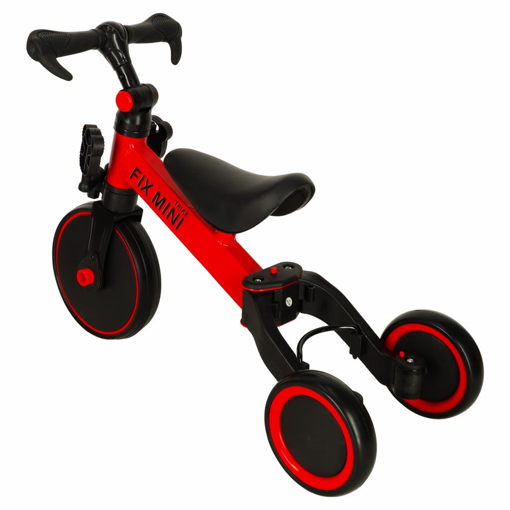 Trike Fix Mini cross-country trehjulet cykel 3 i 1 med pedaler rød