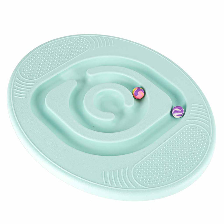 Balancerende balancebom med blå kugler