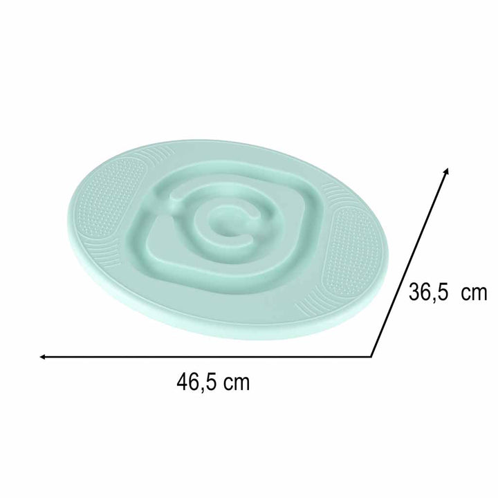 Balancerende balancebom med blå kugler