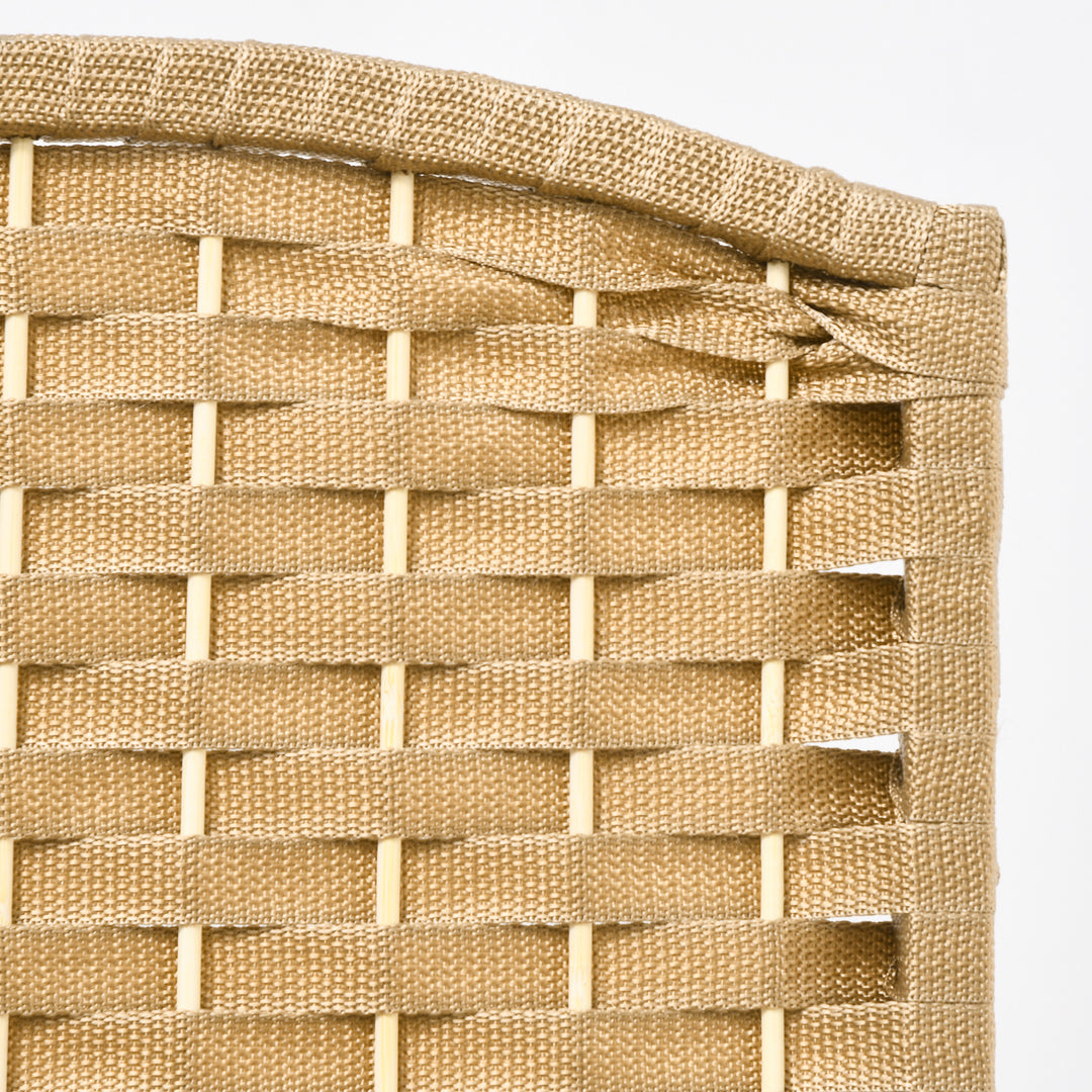 6-Panels rumdeler, foldbar privatlivsskærm til stue, soveværelse, hjemmekontor, træ