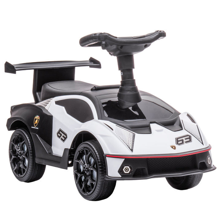 Lamborghini-licenseret kørebil med lydeffekter og anti-tip-anordning, 67 cm x 28 x 38 cm