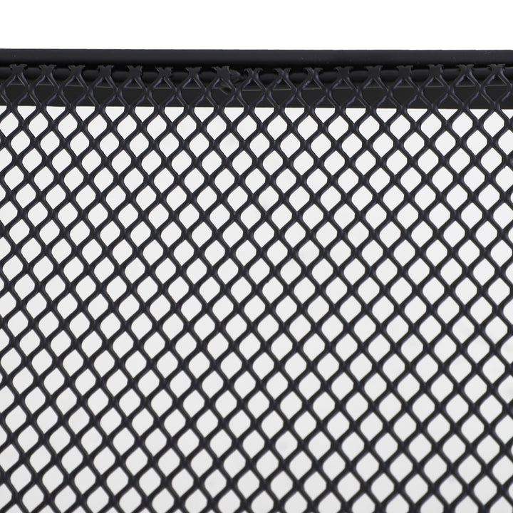 Havesofabord, sidebord, havebord, sofabord, metal, sort, terrassebord, 45 x 45 x 50 cm