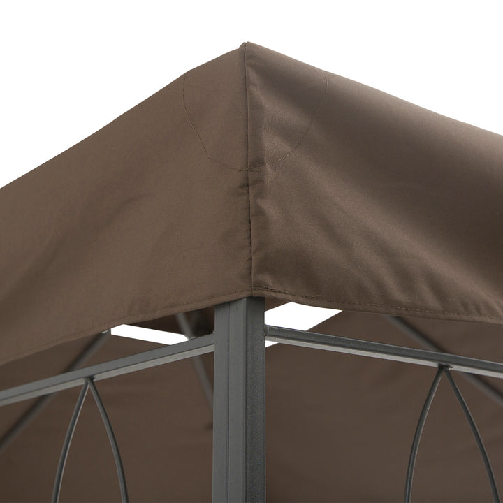 Udskiftningstag til havepavilloner 3x4m polyester kaffe