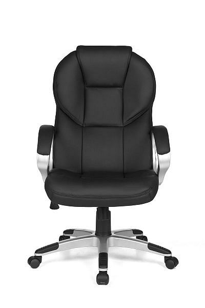 Stilfuld og komfortabel kontorstol med nakkestøtte, sort