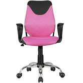 Børneskrivebord Sort Pink til børn fra 6 år med ryglæn Børnedrejestol Børnestol ergonomisk | Højdejusterbar stol