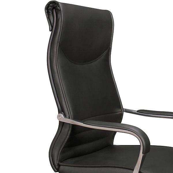 Kontorstol BIGBOSS, imiteret læder, X-XL, 120 kg, højdejusterbar og drejbar, sort