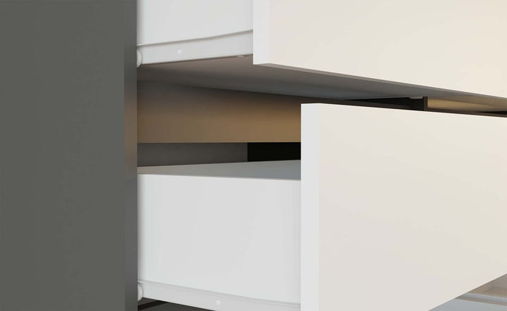 Klædeskab til soveværelse, Dybde: 50 cm Højde: 180 cm Bredde: 90 cm, hvid