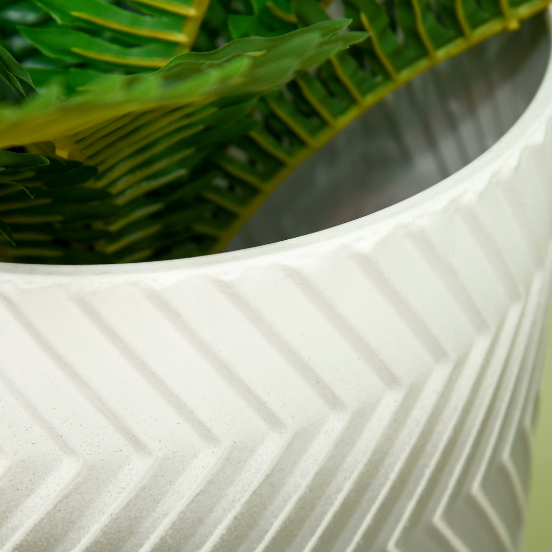 Sæt med 2 blomsterstandere, dekorativt design, metalramme, 30 x 30 x 67 cm