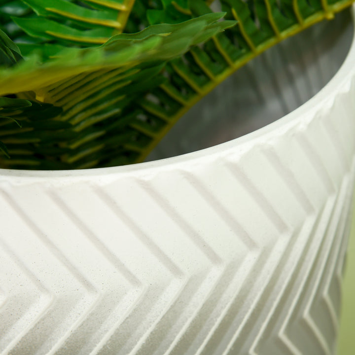 Sæt med 2 blomsterstandere, dekorativt design, metalramme, 30 x 30 x 67 cm