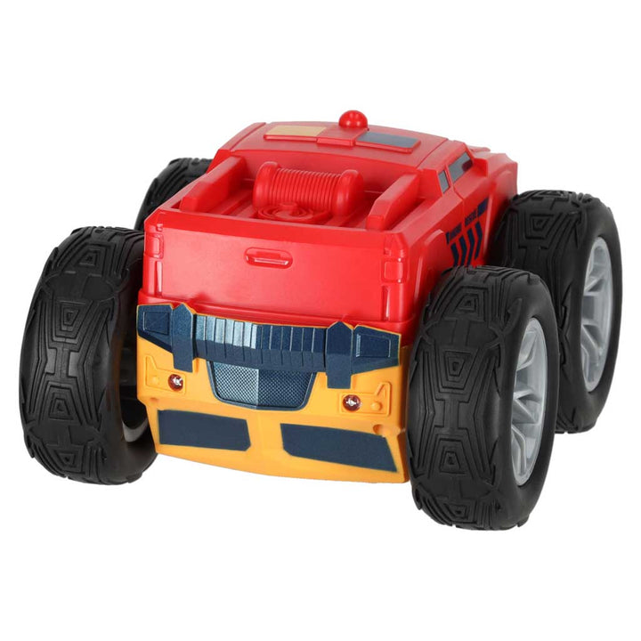 RC Revolt 2 Sided Rescue Racer fjernbetjent bil blå