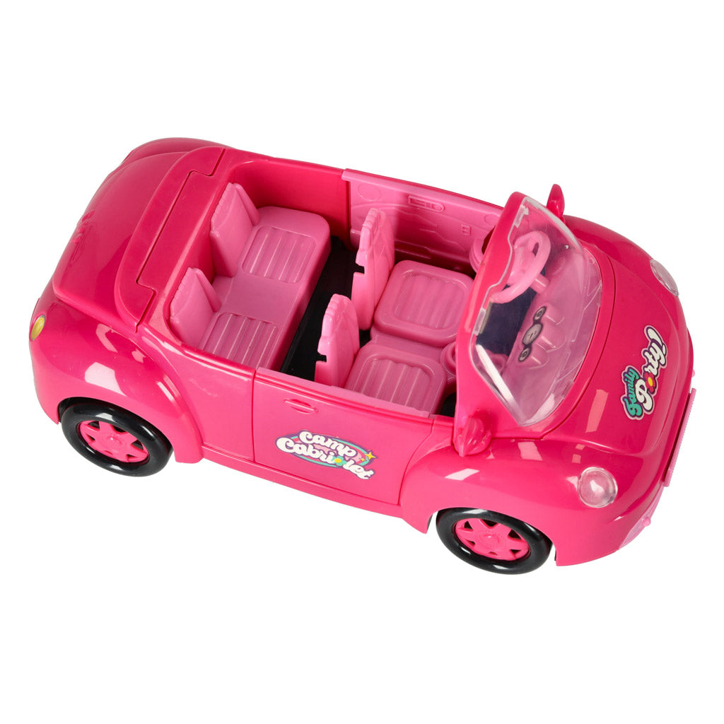 Bil til dukker cabriolet pink 4 el.
