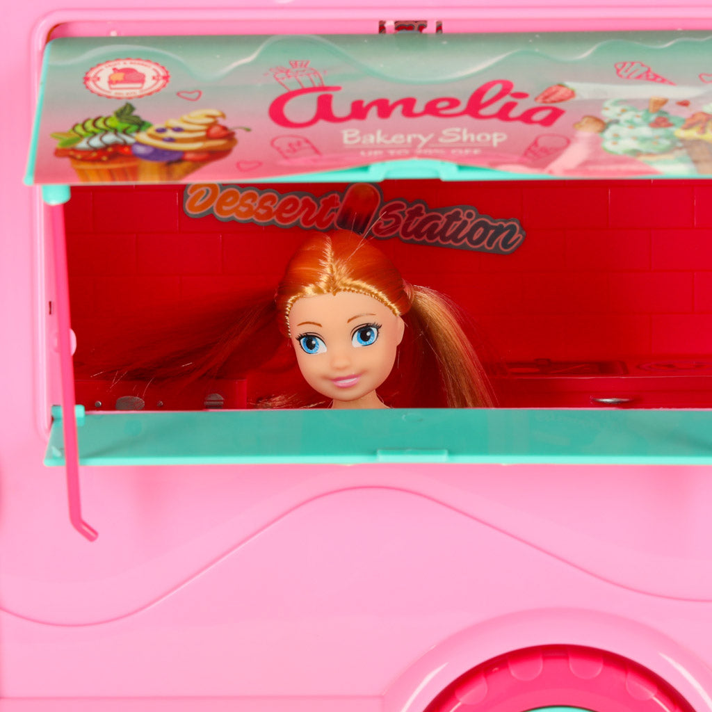 Dukke food truck sæt 21 el.