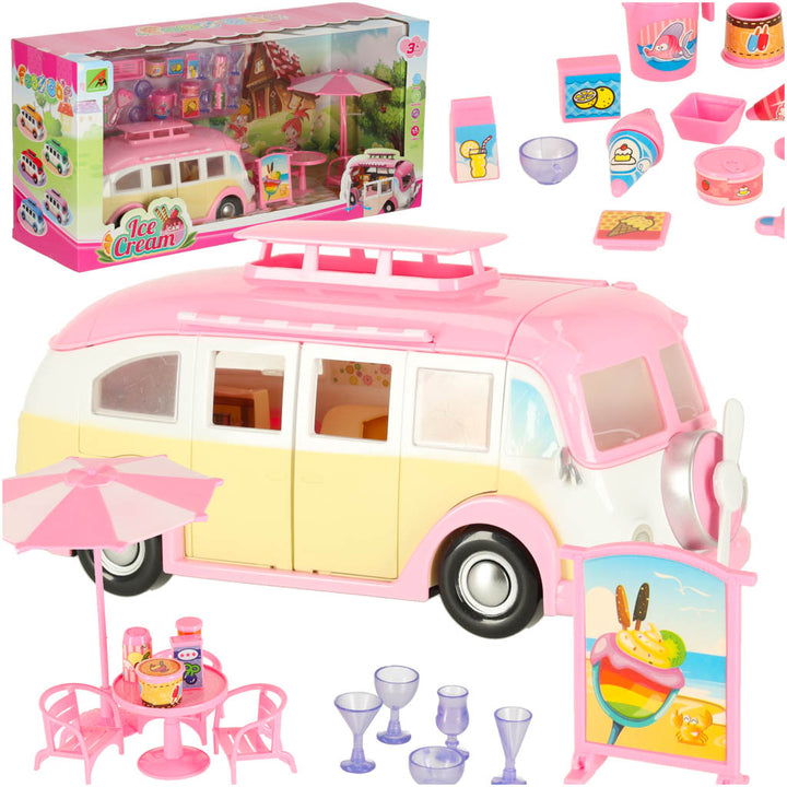 Bil isbutik campingvogn klapbord stole 30 stk.