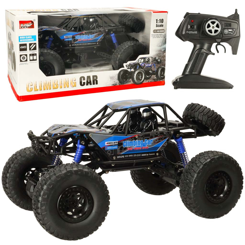 RC Crawler klatrebil 1:10 4WD 48cm blå