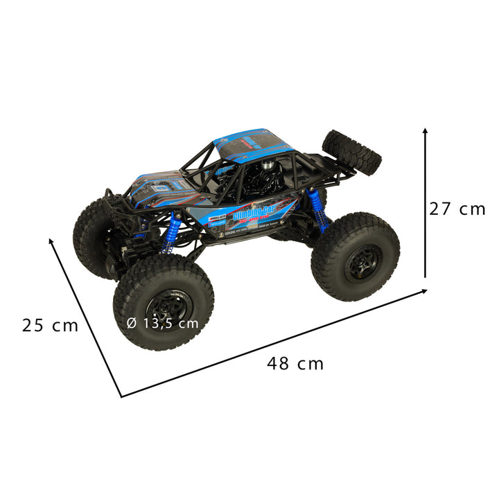 RC Crawler klatrebil 1:10 4WD 48cm blå