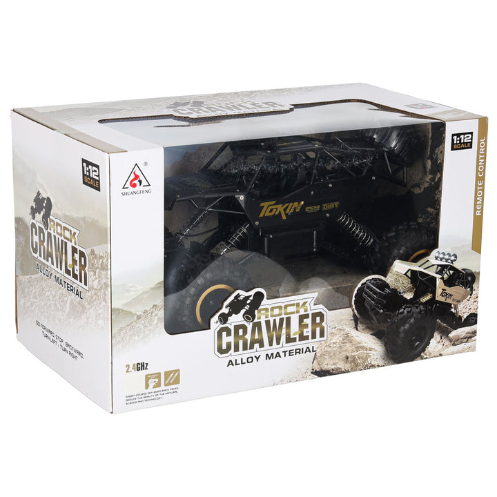 RC-bil Rock Crawler 1:12 4WD METAL sort