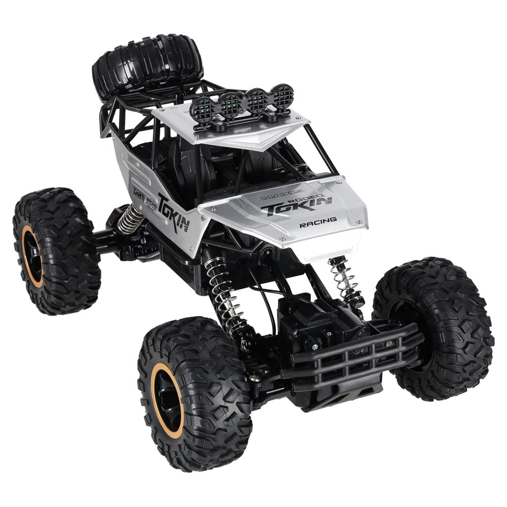 RC-bil Rock Crawler 1:12 4WD METAL sølv