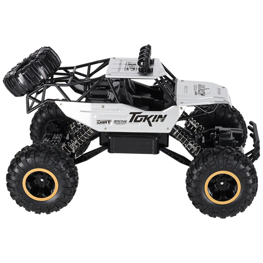 RC-bil Rock Crawler 1:12 4WD METAL sølv