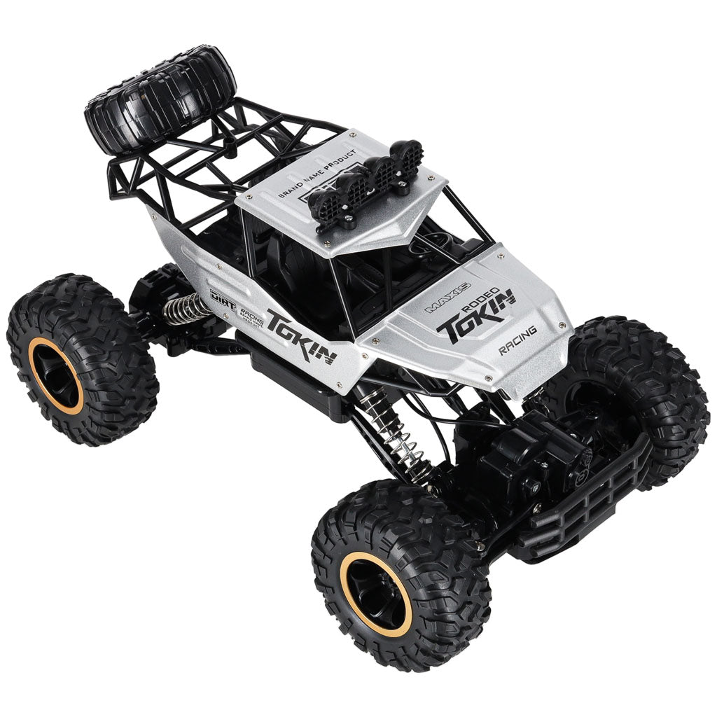 RC-bil Rock Crawler 1:12 4WD METAL sølv