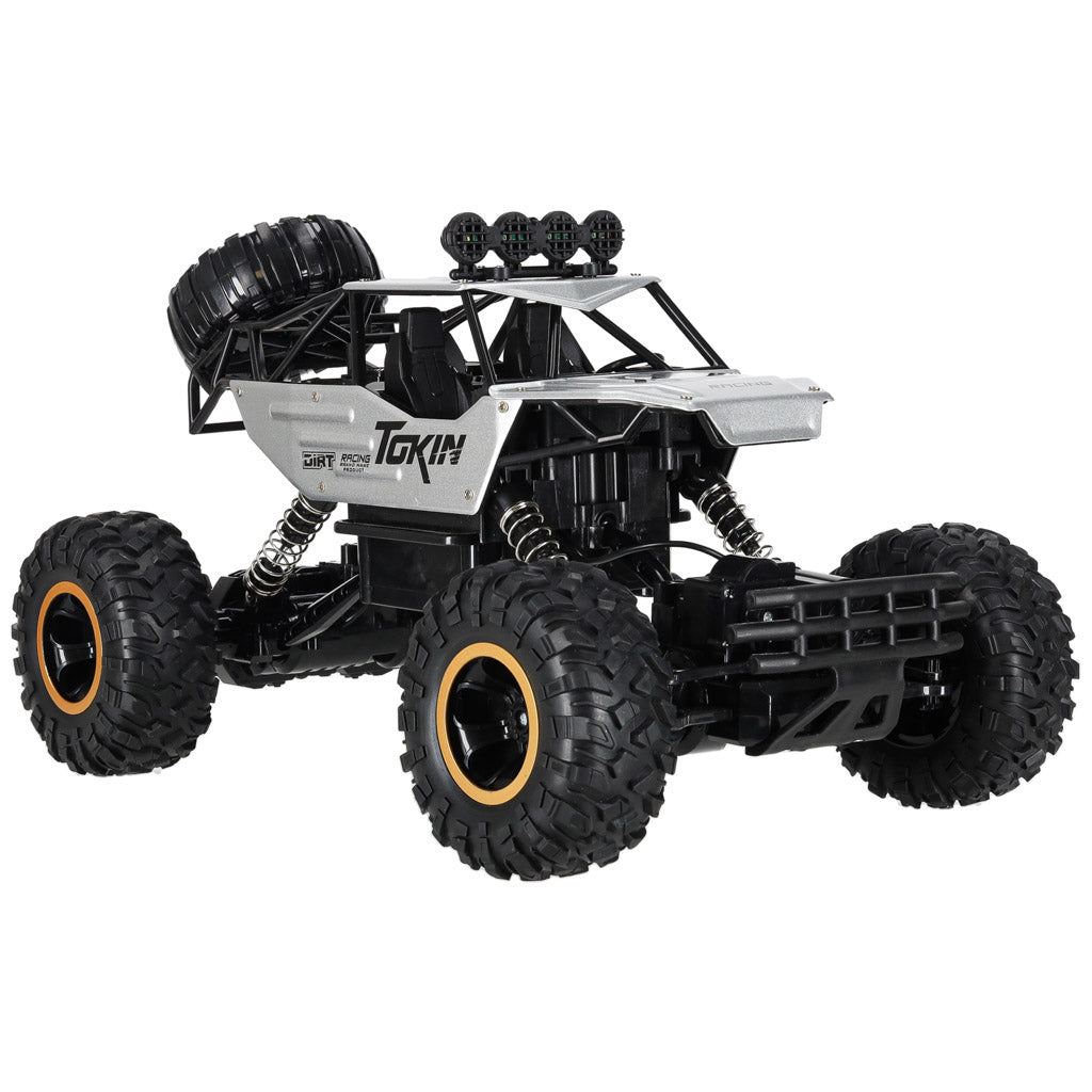 RC-bil Rock Crawler 1:12 4WD METAL sølv
