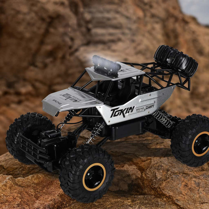 RC-bil Rock Crawler 1:12 4WD METAL sølv