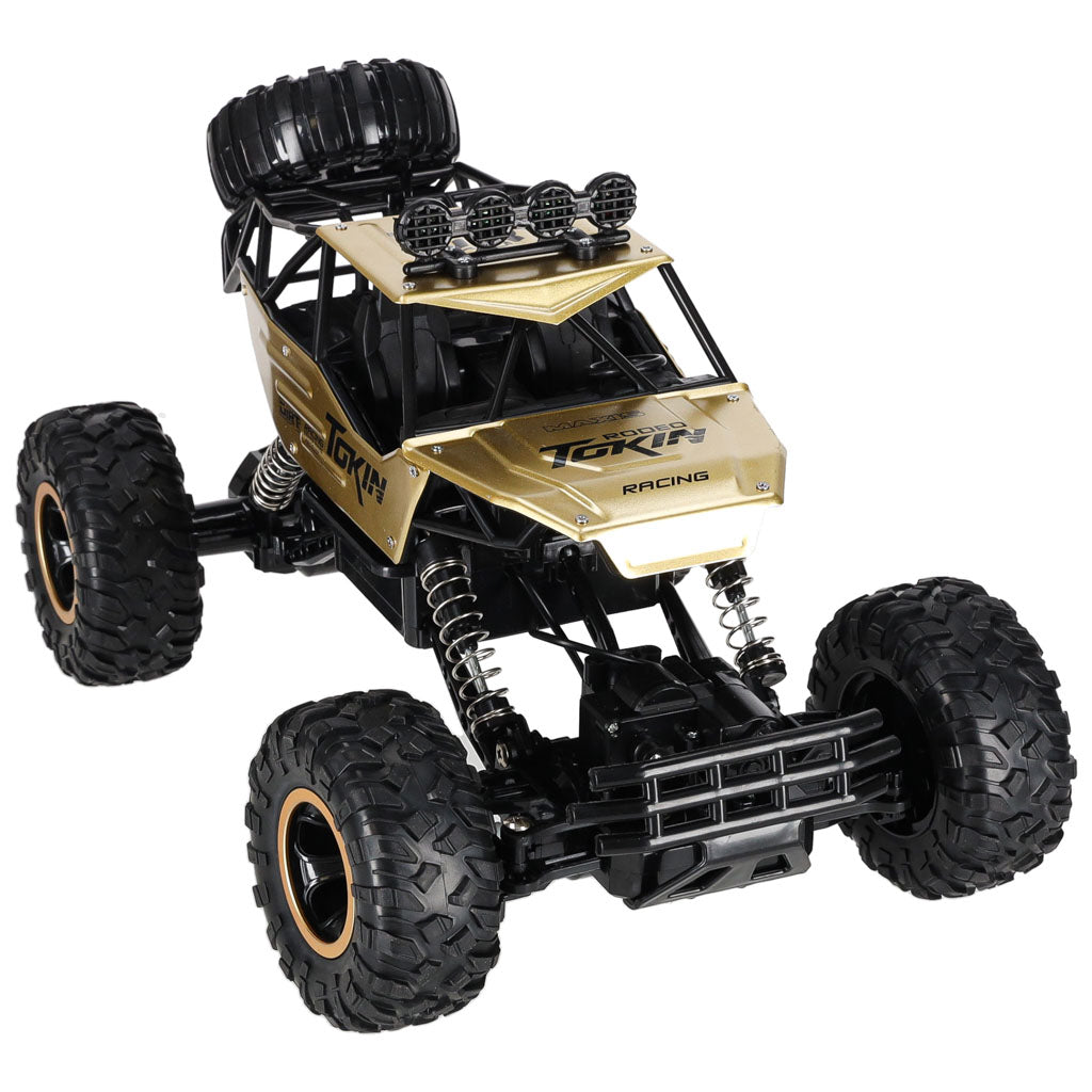 RC-bil Rock Crawler 1:12 4WD METAL guld