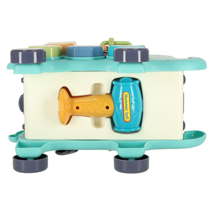Interaktiv Montessori elefantpund sorterklodser hammer 26 cm