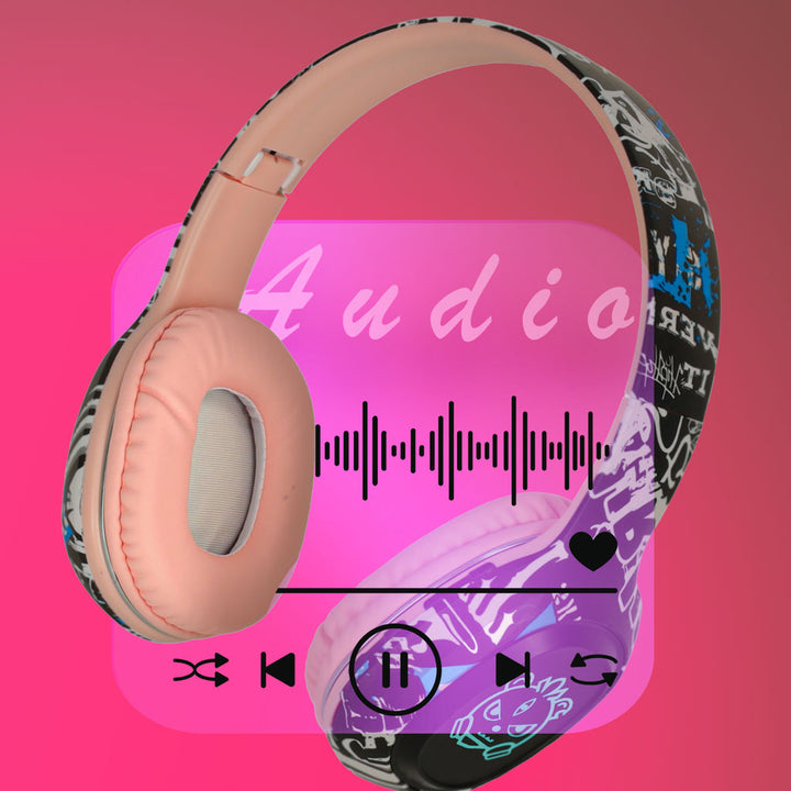 Bluetooth Gaming Sport Trådløse In-Ear Hovedtelefoner Pink