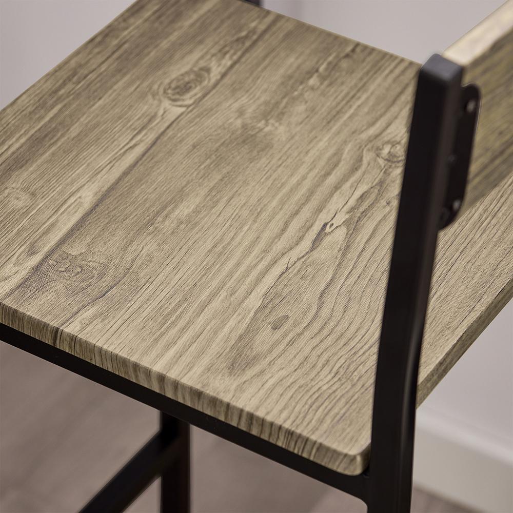 Moderne barbord med 2 stole – Stilfuldt spisebordssæt til køkken og stue