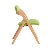 Spisebordsstol, der kan klappes sammen, grøn