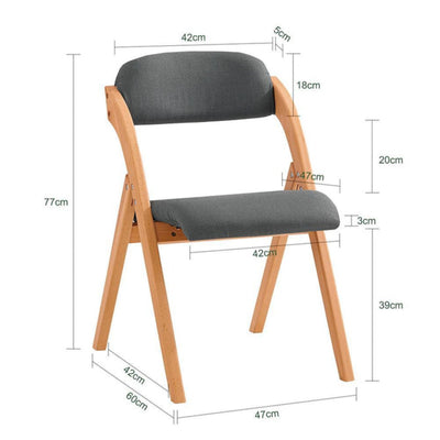 Spisebordsstol, der kan klappes sammen, grå