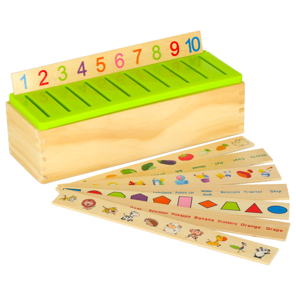 Træ sorteringspuslespil match billeder