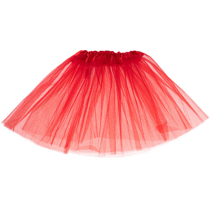 Tyl nederdel tutu kostume kostume rød