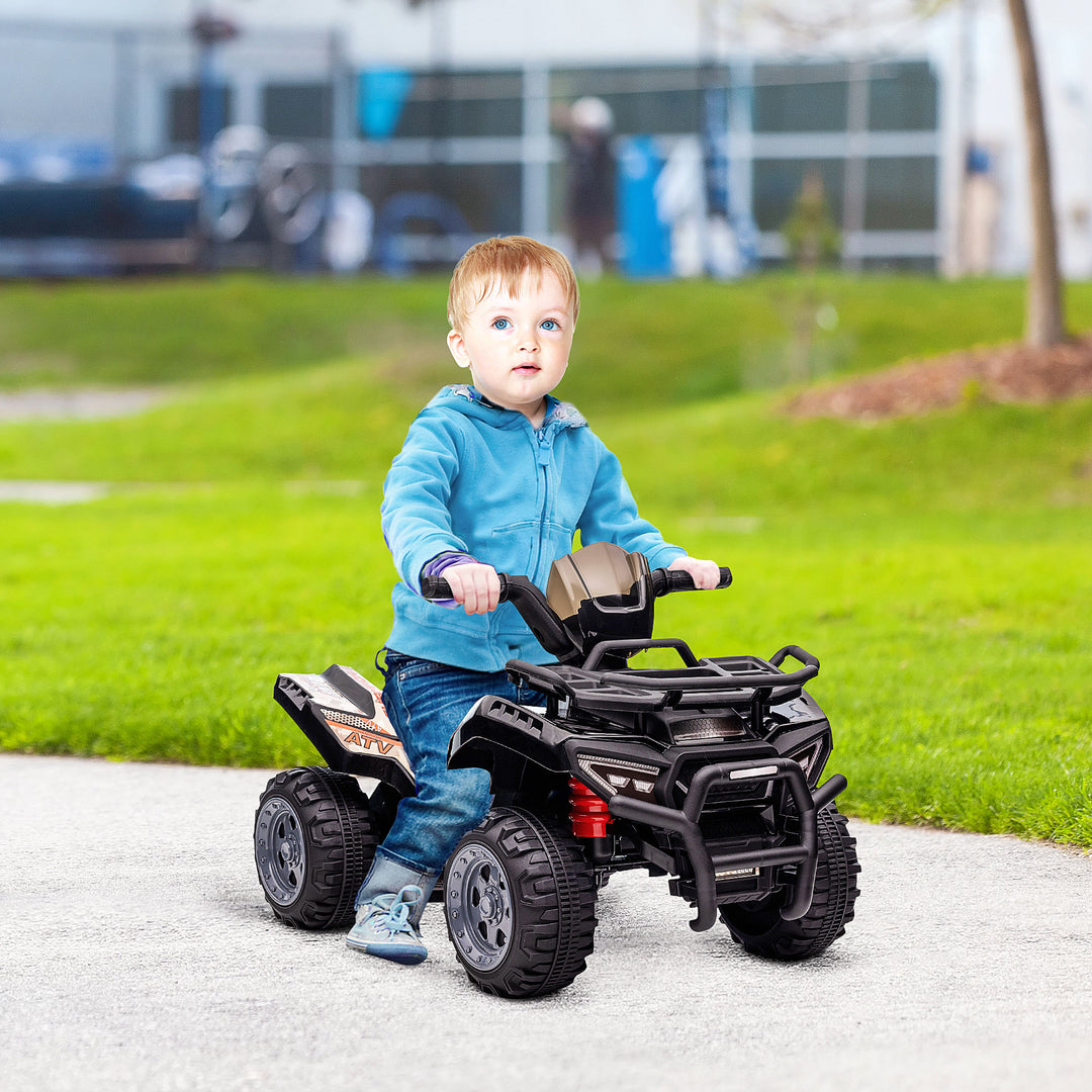 Kids quad elektrisk 6v børne-atv med forlænsfunktion, musik, elektrisk atv til børn 1,5-3 år sort