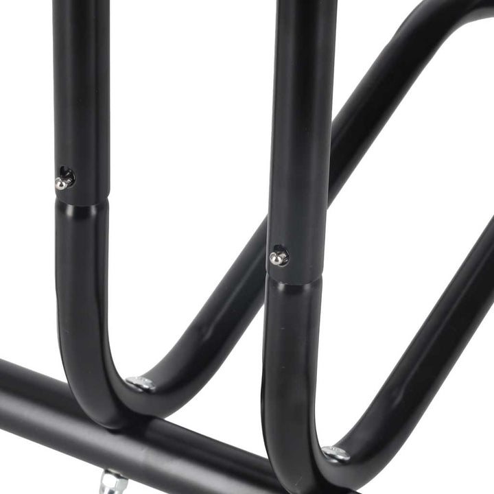Enkelt cykelstativ i metal, sort