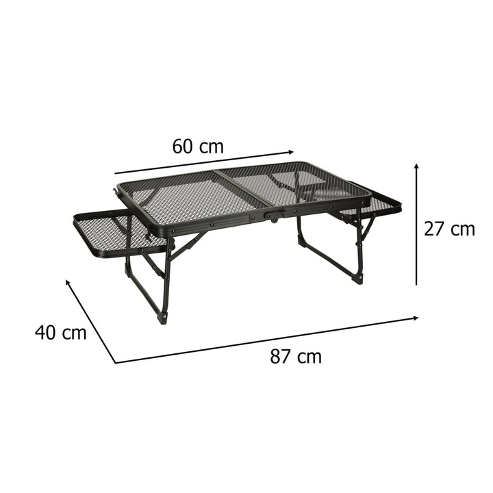 LUARO rejsebord camping catering klapbord 87 x 60 x 40 x 27 cm