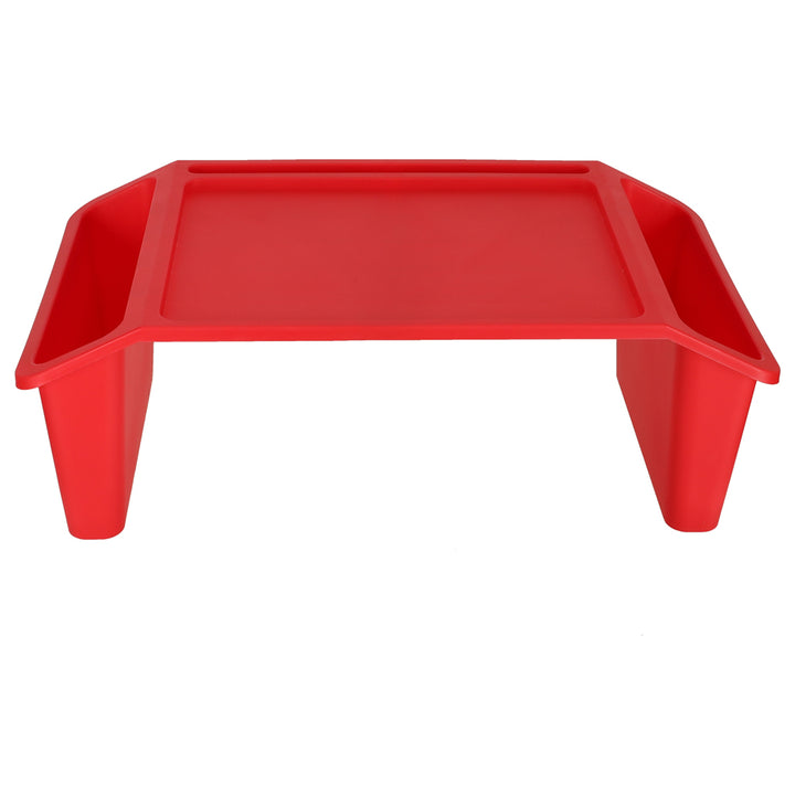 Laptopbord med rød organizer