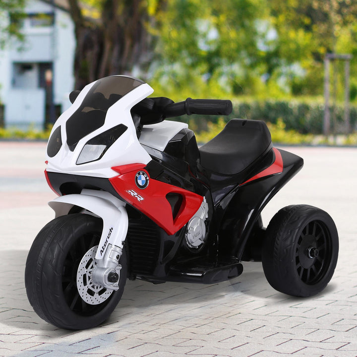 Elektrisk børnemotorcykel bmw s1000rr elmotorcykel med musik, forlygter, børns elmotorcykel til børn fra 18-36 måneder rød