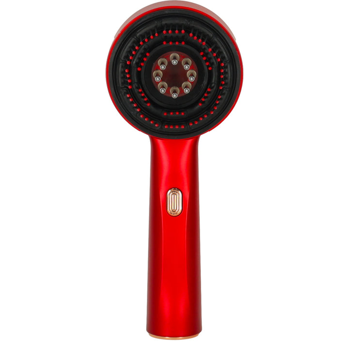 Hovedmassagebørste massager hårpleje rød lys olie applikator USB