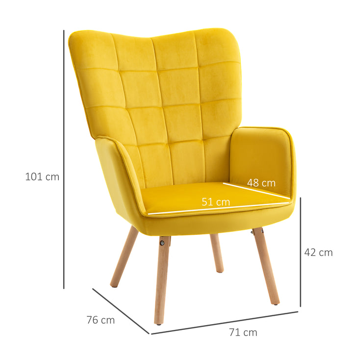 Stuestol, enkelt lænestol med ryglæn, fløjl polyester, skum, bøgetræ, 71 x 76 x 101 cm, grå