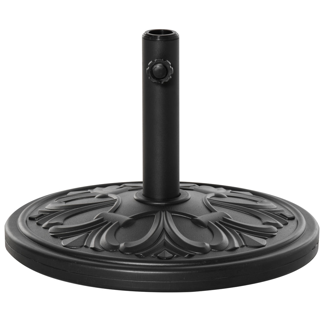 Parasolfod 13 kg, paraplystativ til paraplystænger med en diameter på 35 mm/38 mm/48 mm, paraplyholder til have, balkon, antik sort