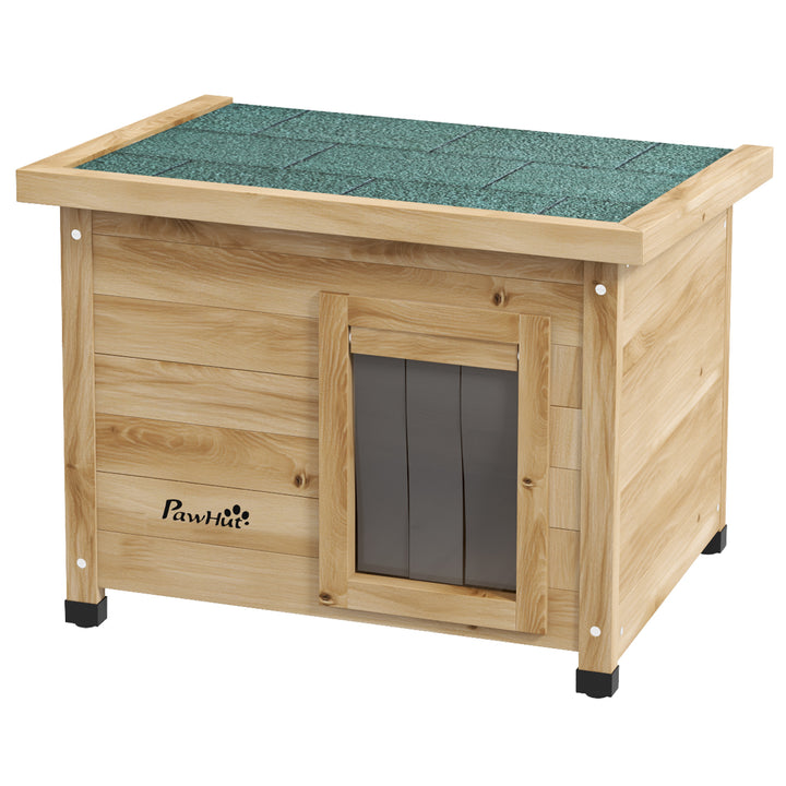Kattehus, kattehytte, kattehule, vejrbestandig, egnet til katte op til 6 kg, 57 cm x 45 cm x 43 cm, naturlig