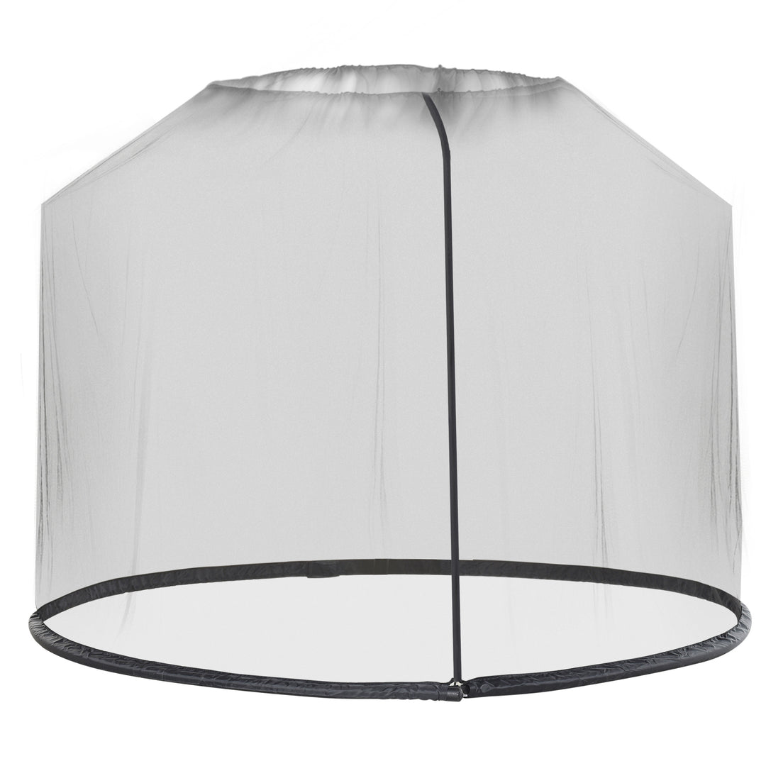 Myggenet til parasol, fluenet, myggenet, sort, Ø3 x H2,3 m