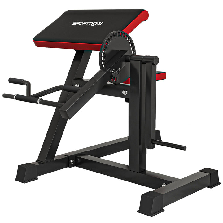 Curl bench og triceps extension, 5 sædejusteringer, 25 vinkler, stål og syntetisk læder, sort